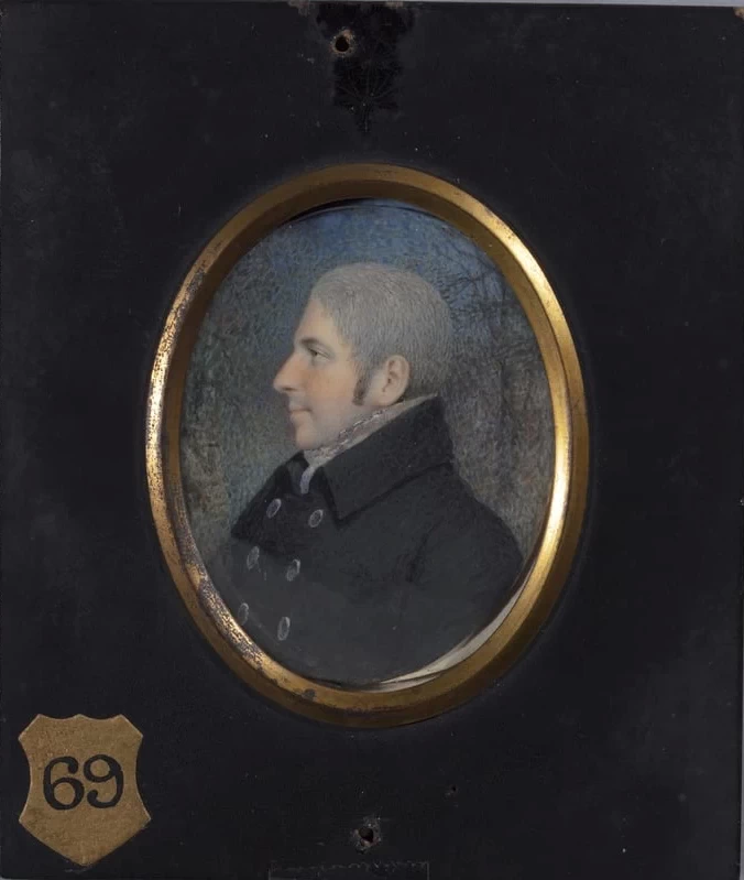 Ellen Sharples-22-Ritratto di profilo di un uomo sconosciuto - Bristol City Museum and Art Gallery